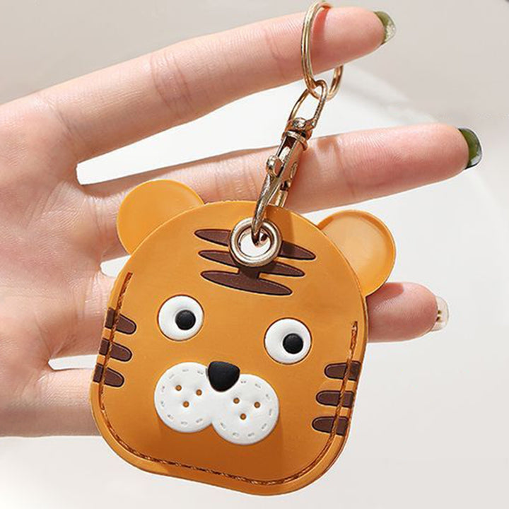 Animal Keychain Multifunctional Cute Tiger Access Card Sleeve Anti-lost Car Key Ring Pendant Backpack Ornament Image 10