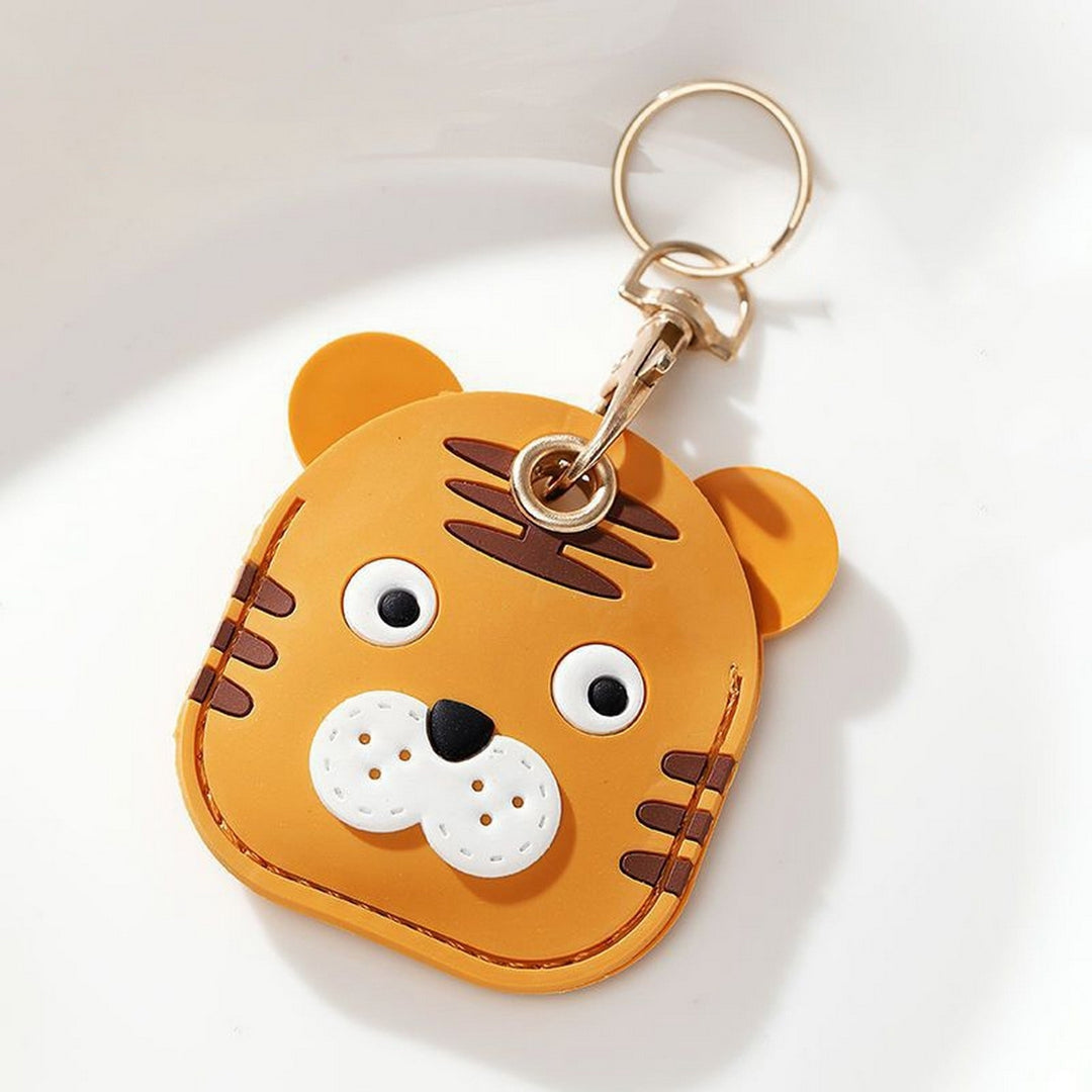 Animal Keychain Multifunctional Cute Tiger Access Card Sleeve Anti-lost Car Key Ring Pendant Backpack Ornament Image 12