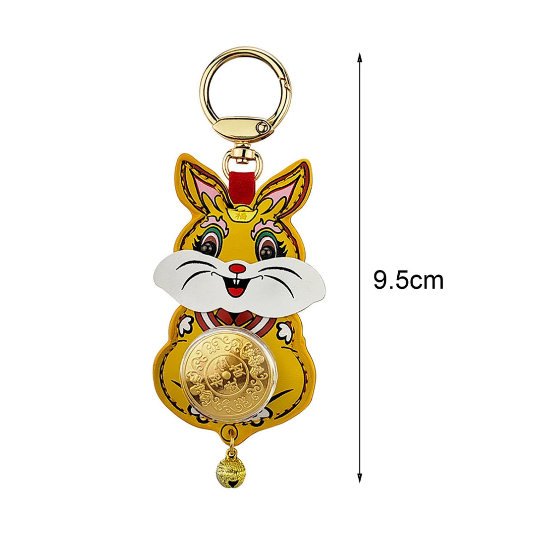 Key Ring Cartoon Shape Hanging Design Vivid Color Multifunctional Unfading Decorate Accessory Rabbit Animal Car Key Image 6