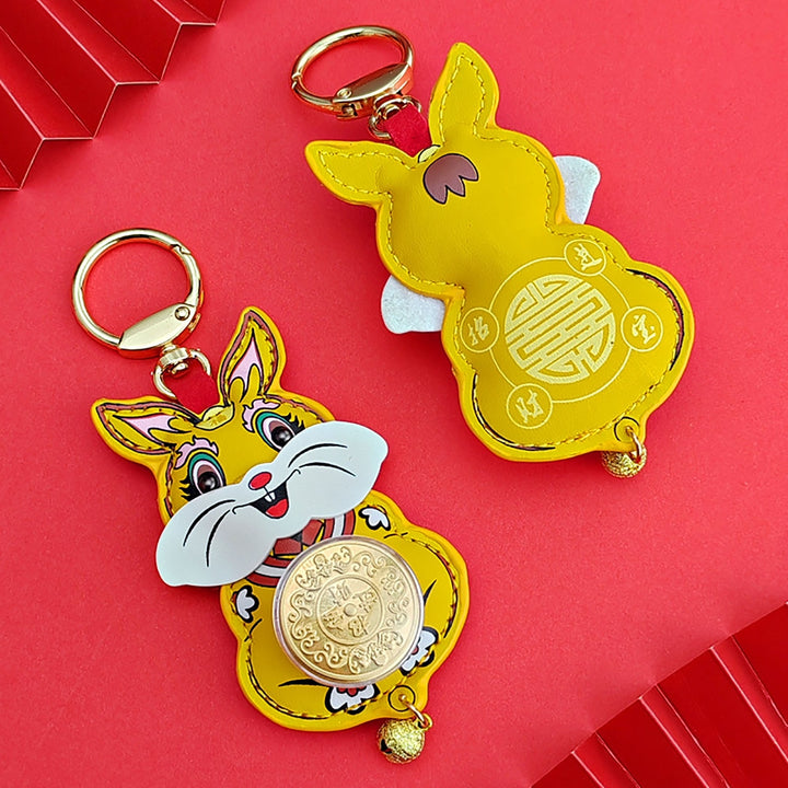 Key Ring Cartoon Shape Hanging Design Vivid Color Multifunctional Unfading Decorate Accessory Rabbit Animal Car Key Image 8