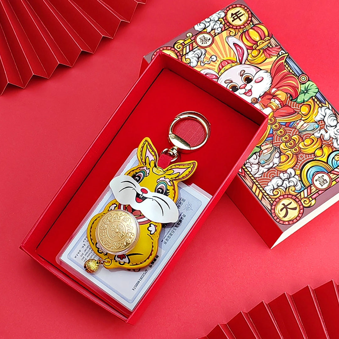 Key Ring Cartoon Shape Hanging Design Vivid Color Multifunctional Unfading Decorate Accessory Rabbit Animal Car Key Image 10