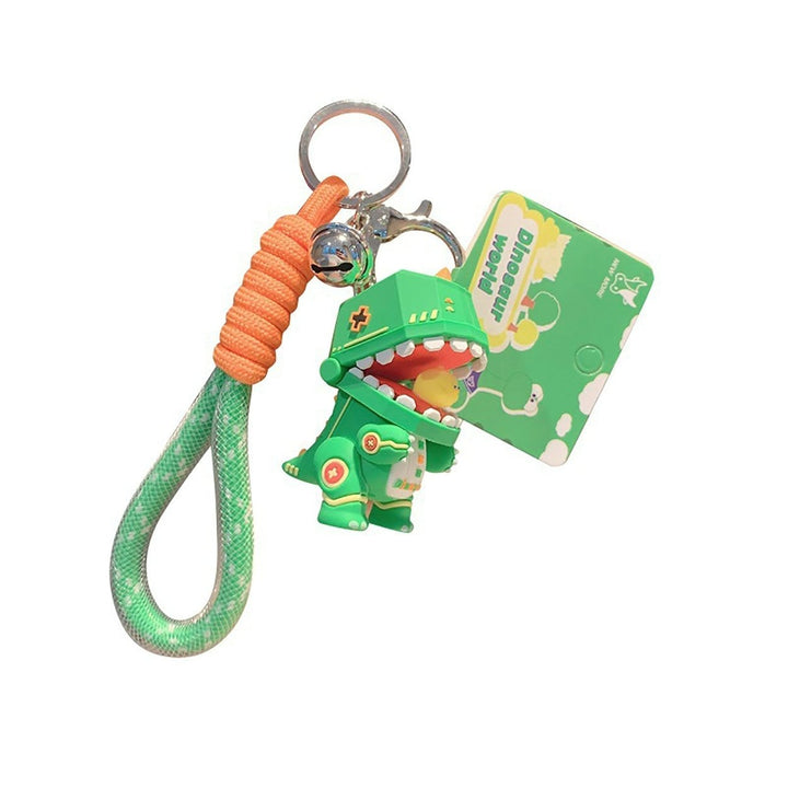 Key Chain Braided Hand Dinosaur Keychain Car Accessory Image 1