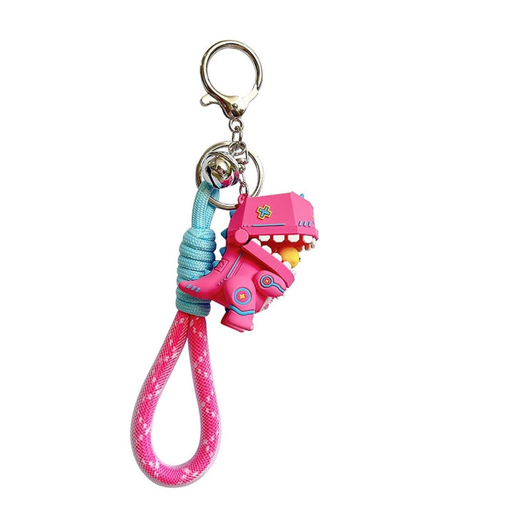 Key Chain Braided Hand Dinosaur Keychain Car Accessory Image 1