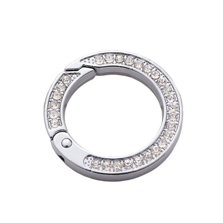 Key Ring Double-sided Rhinestone Buckle Car Accessory Image 3