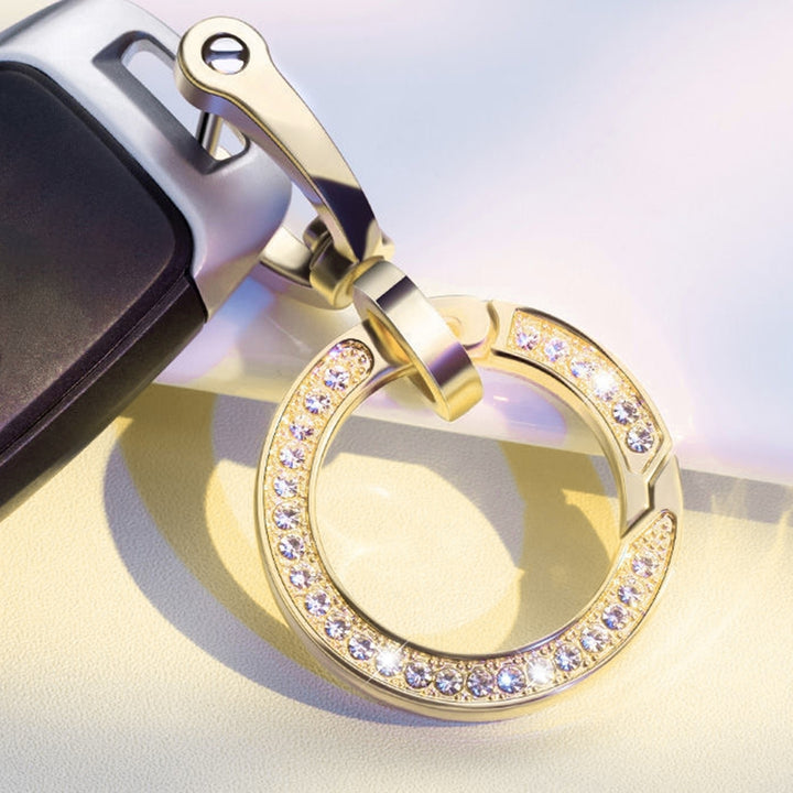 Key Ring Double-sided Rhinestone Buckle Car Accessory Image 6