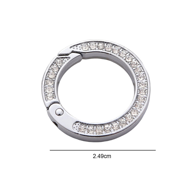 Key Ring Double-sided Rhinestone Buckle Car Accessory Image 9