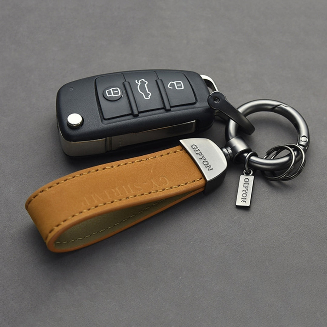 Key Chain Minimalist Rust-resistant Anti-Lost Multi-purpose Faux Leather Car Keychain Handbag Accessory Image 9