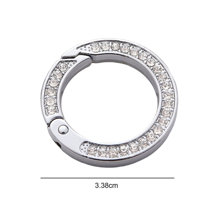 Key Ring Double-sided Rhinestone Buckle Car Accessory Image 12
