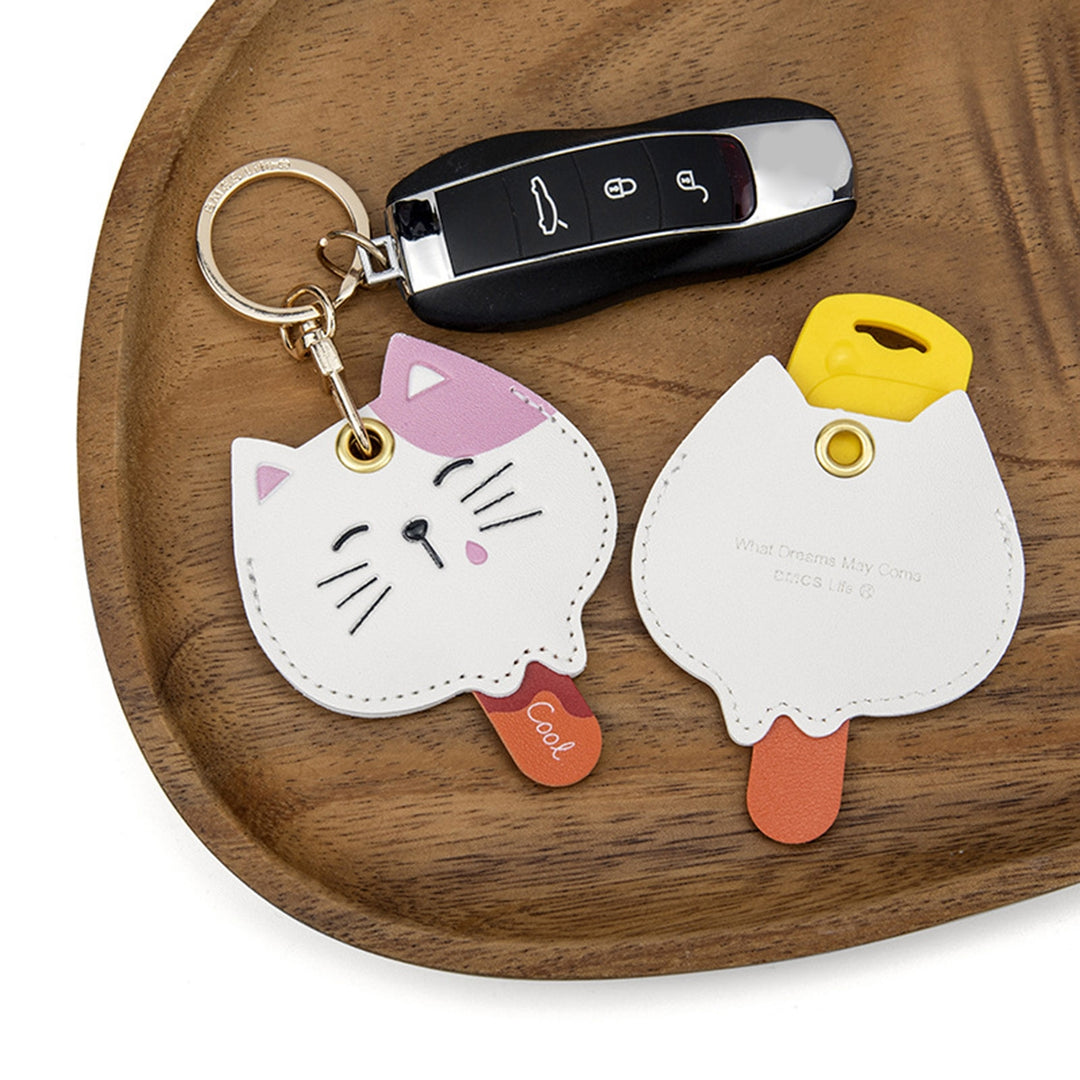 Cute Style Candy Color Exquisite Key Chain Cartoon Animal Shape Access Control Card Cover Backpack Ornament Image 7