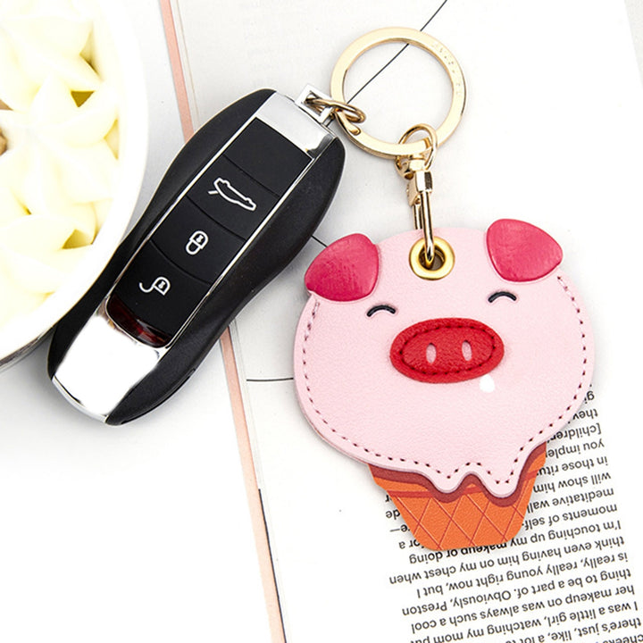 Cute Style Candy Color Exquisite Key Chain Cartoon Animal Shape Access Control Card Cover Backpack Ornament Image 8