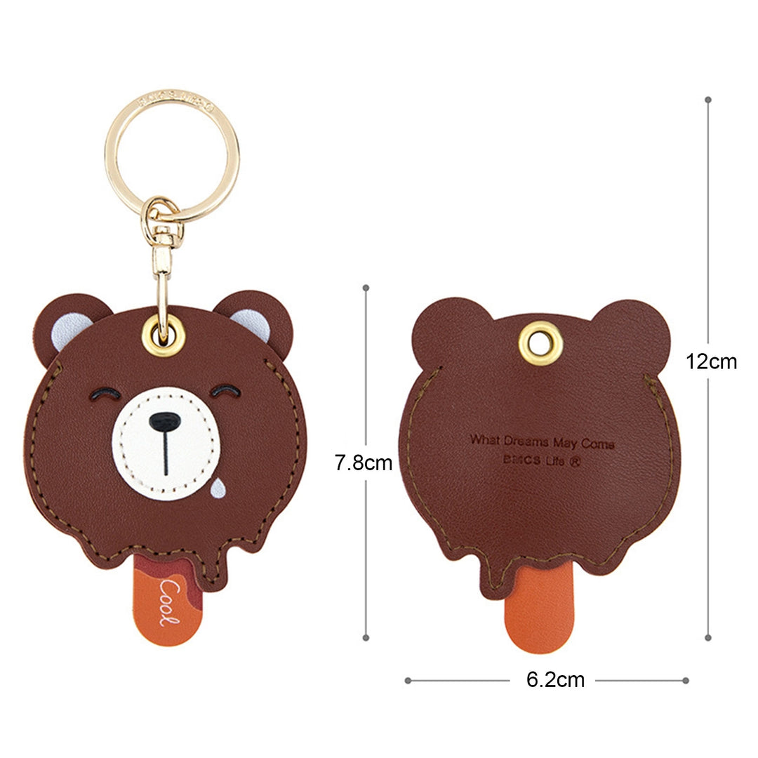 Cute Style Candy Color Exquisite Key Chain Cartoon Animal Shape Access Control Card Cover Backpack Ornament Image 10