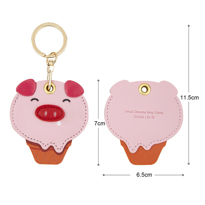 Cute Style Candy Color Exquisite Key Chain Cartoon Animal Shape Access Control Card Cover Backpack Ornament Image 11