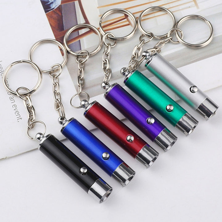 UV Flashlight Keychain Mini Key Ring Backpack Supplies Image 8