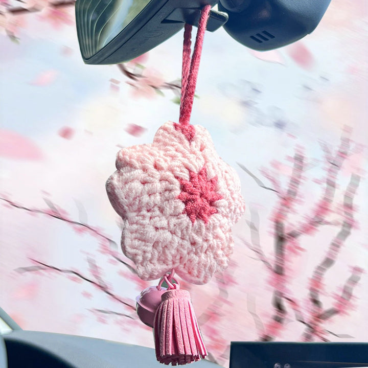 Car Hanging Pink White Ornament Auto Accessories Image 8