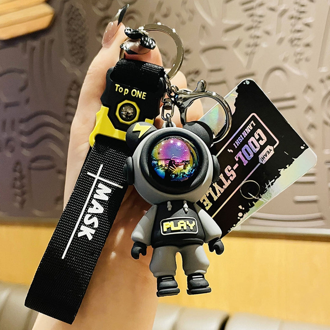 Key Chain Eye-catching Cartoon Fade-resistant Multiple Use Unfading Bag Decor Easy-carrying Cute Astronaut Bear Doll Image 11