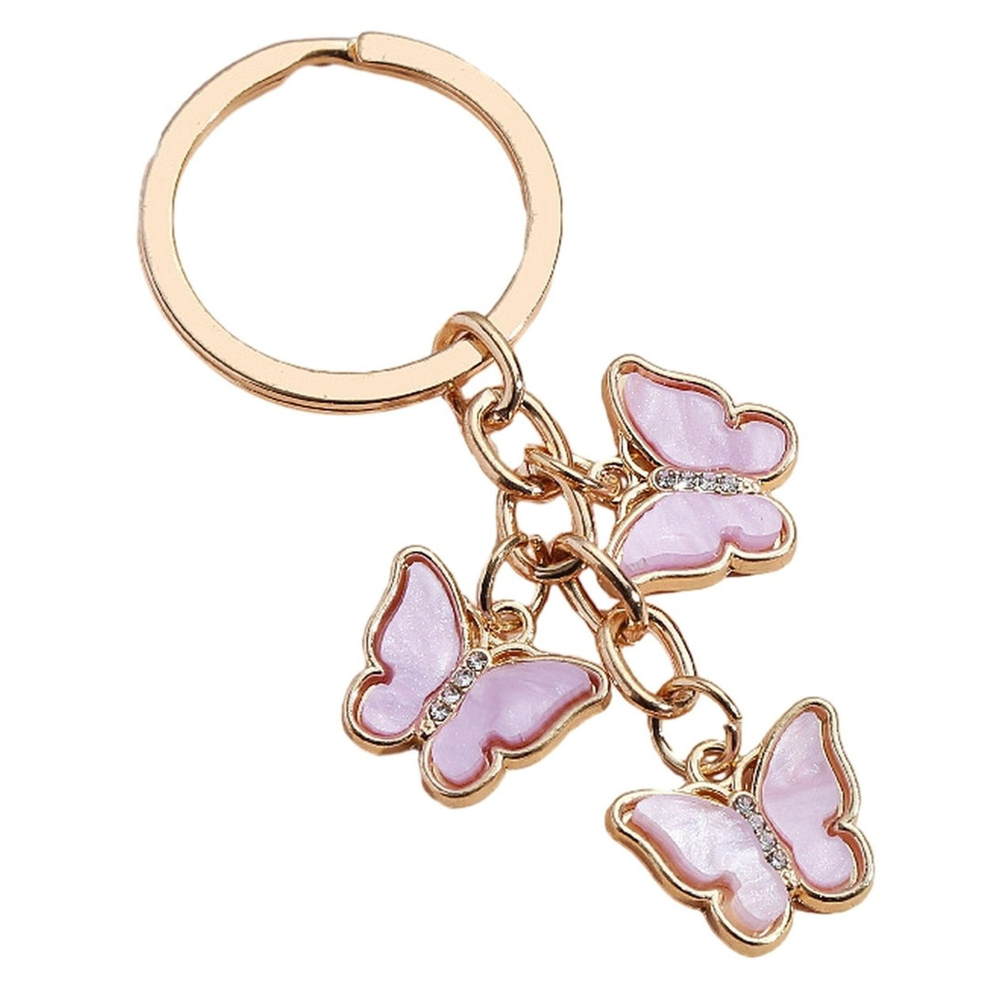 Key Chain Butterfly Charms Purse Bag Accessories Image 1