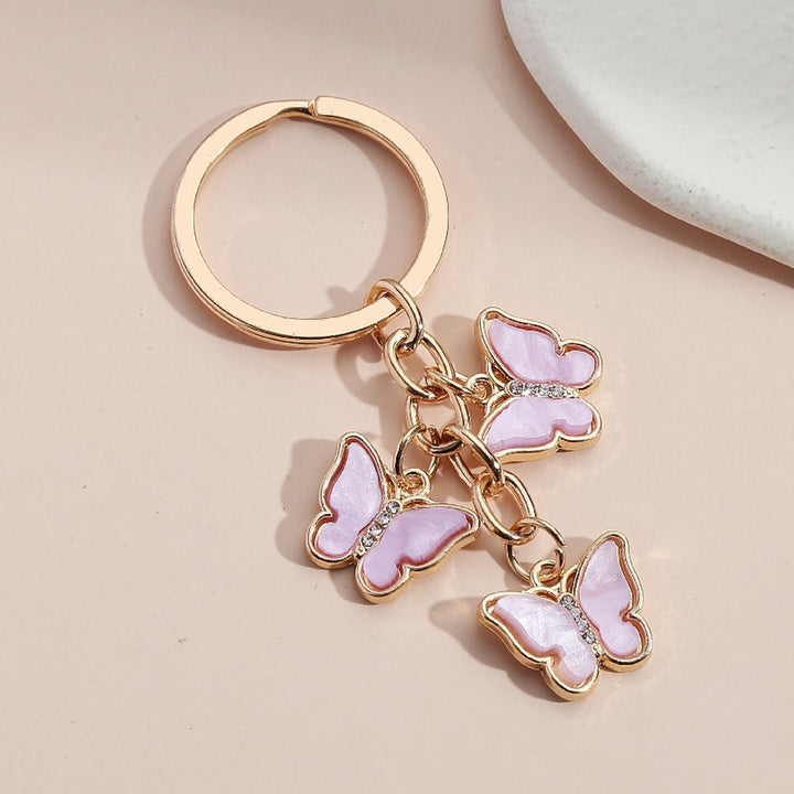 Key Chain Butterfly Charms Purse Bag Accessories Image 7