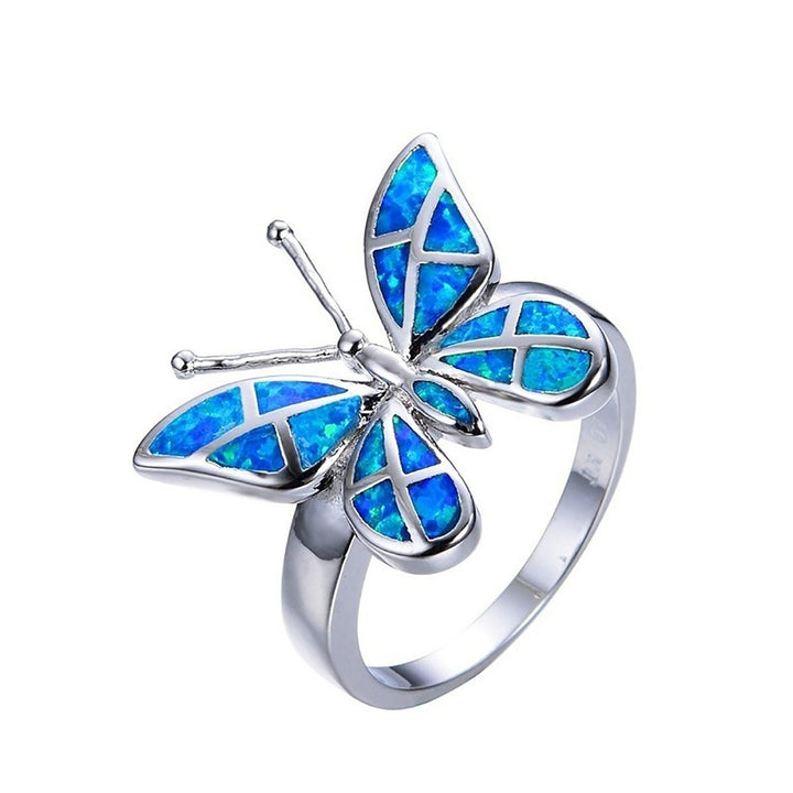 Decorative Good-Looking Women Ring Gift Elegant Rhinestone Butterflies Ring Jewelry Accessaries Image 9