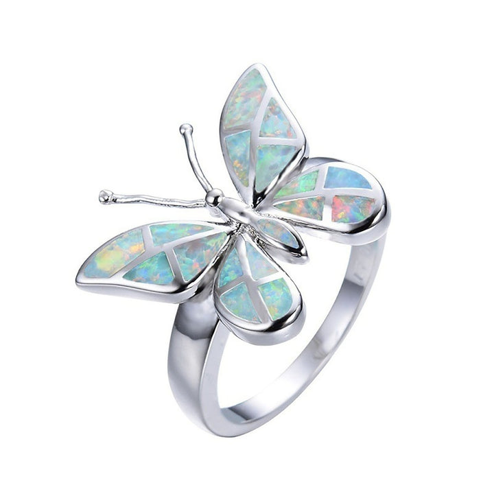 Decorative Good-Looking Women Ring Gift Elegant Rhinestone Butterflies Ring Jewelry Accessaries Image 10