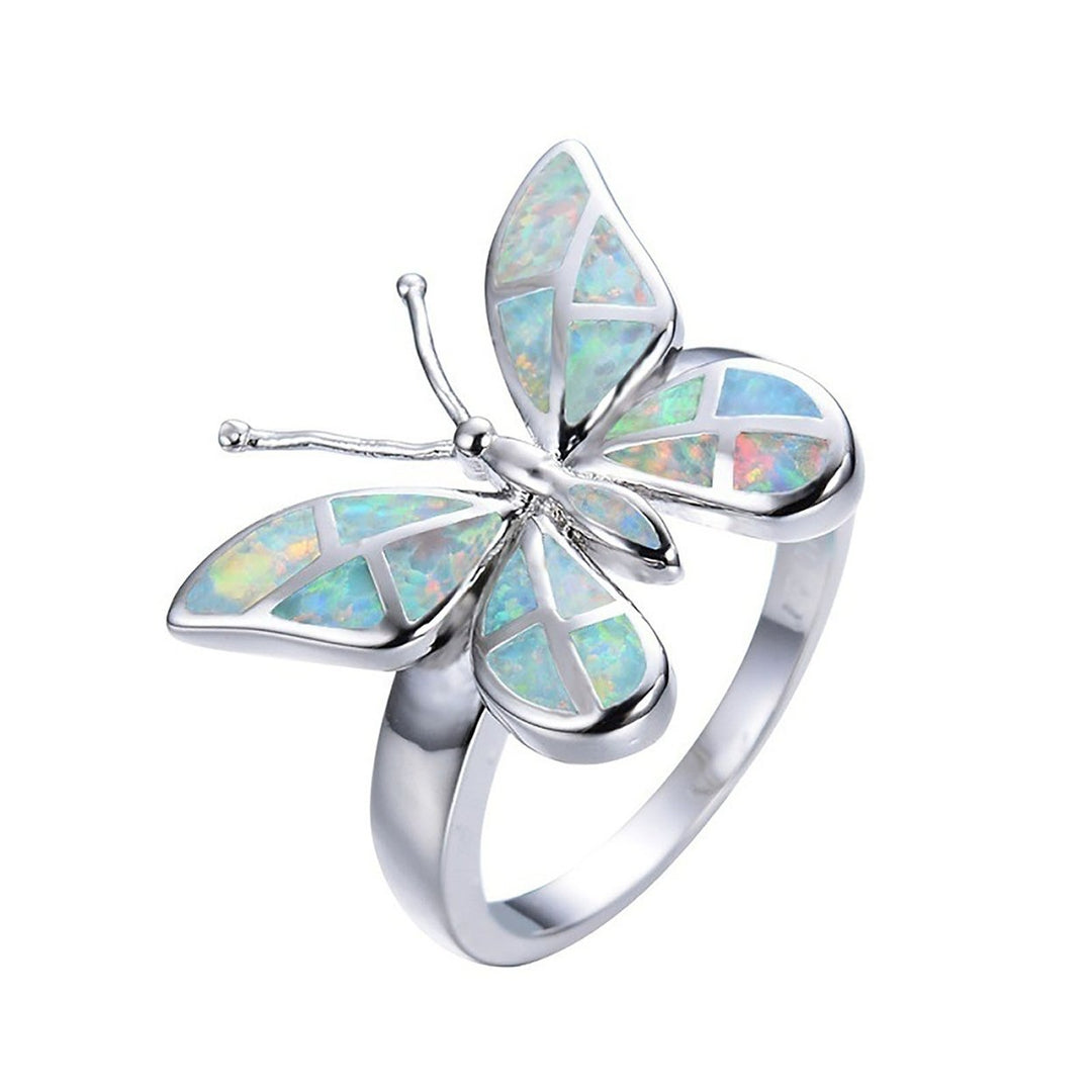 Decorative Good-Looking Women Ring Gift Elegant Rhinestone Butterflies Ring Jewelry Accessaries Image 1