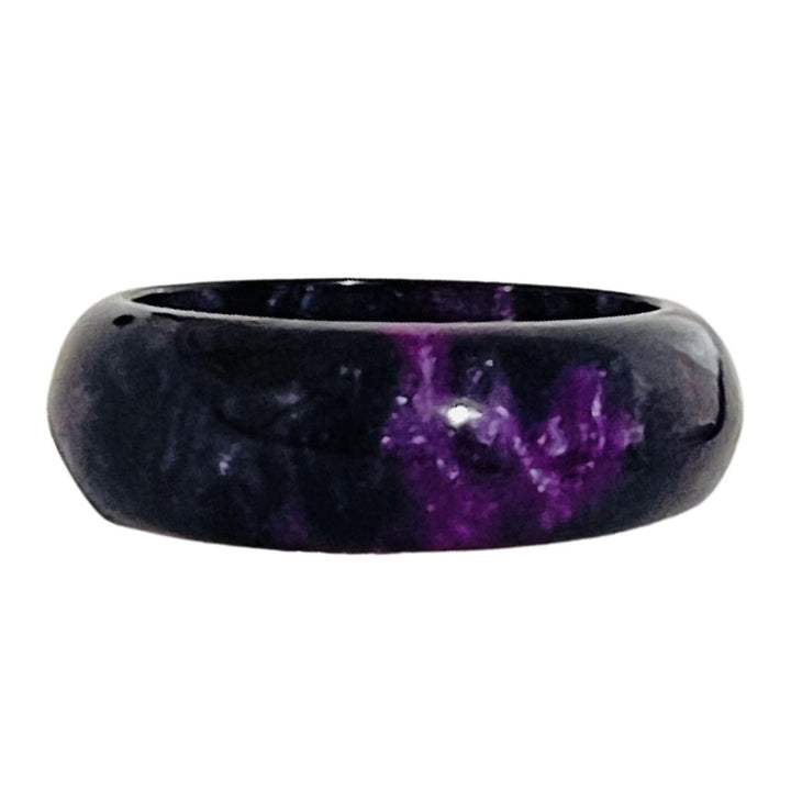 Wide Smooth Resin Lady Ring Colorful Cloud Thick Ring Jewelry Accessory Image 4