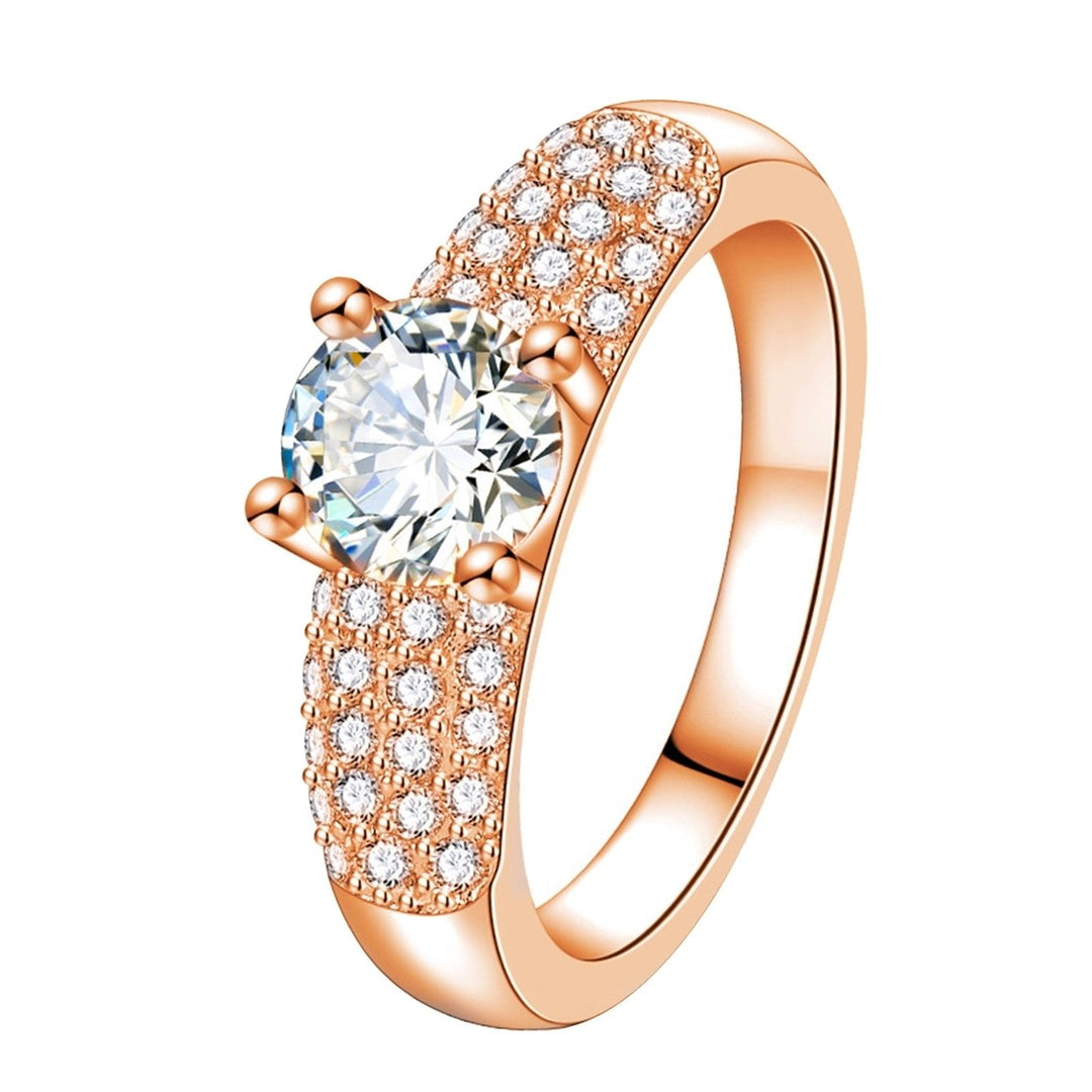 Zircon Ring Exquisite Workmanship Ring Women Jewelry Image 2