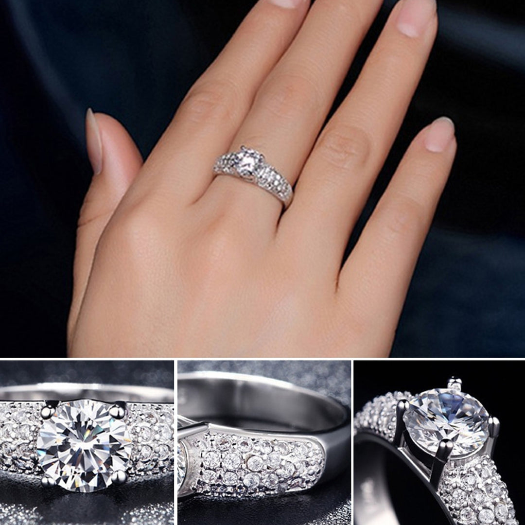 Zircon Ring Exquisite Workmanship Ring Women Jewelry Image 4