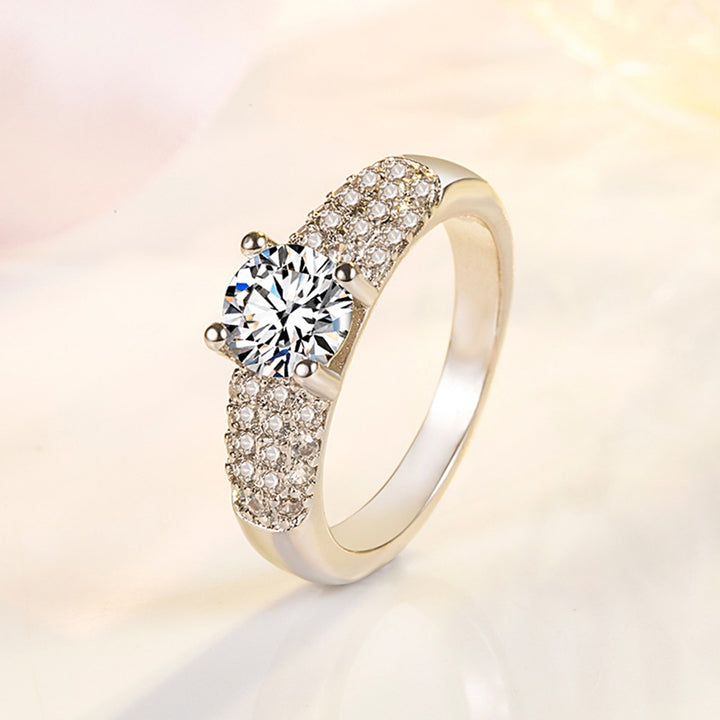 Zircon Ring Exquisite Workmanship Ring Women Jewelry Image 4