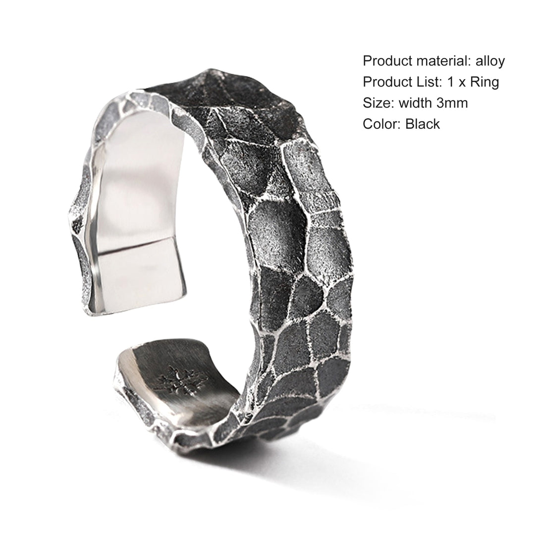 Men Open Ring Clear Clothes Accessories Birthday Gift Image 12