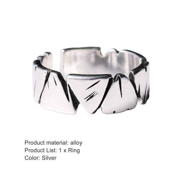 Men Ring Bright Luster Open Finger Ring for Banquet Image 12