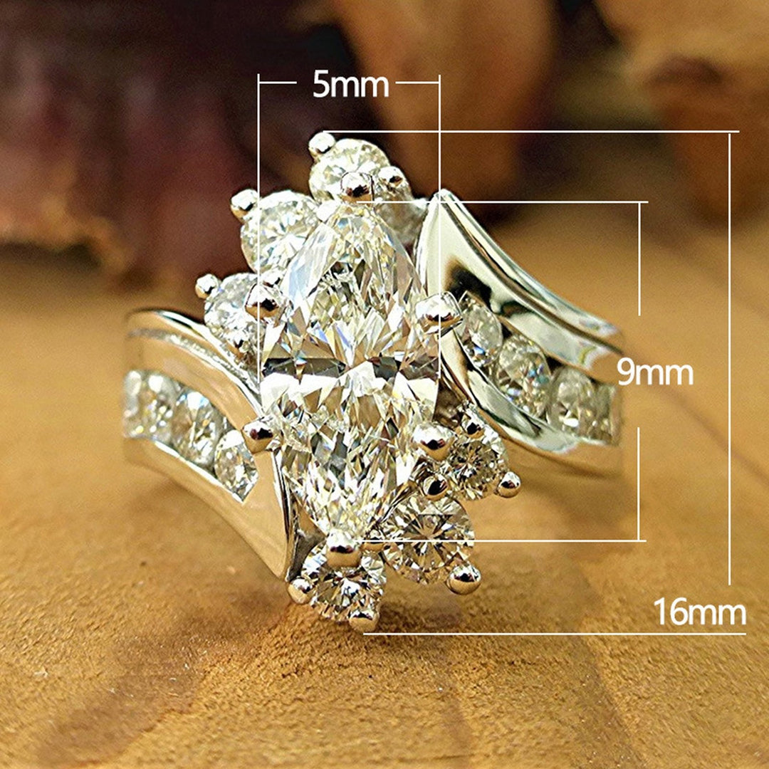 Fashion Ring Sparkling Creative Jewelry Birthday Gift Image 6