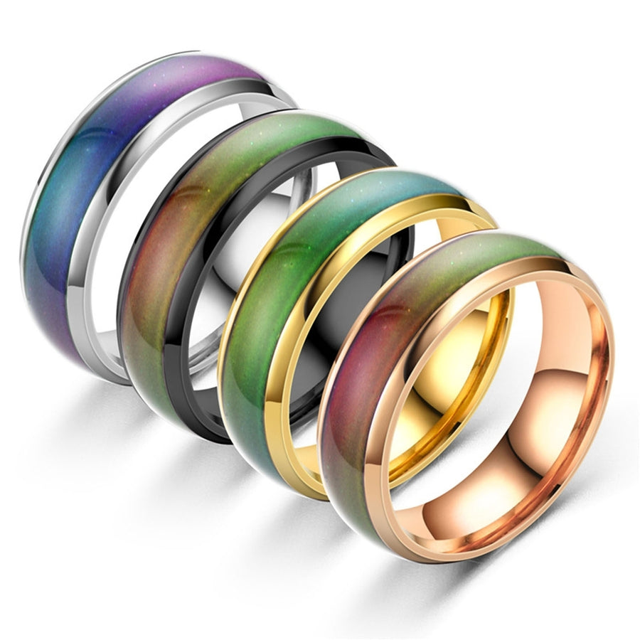 Couple Ring Color Changing Ring for Everyday Wear Image 1