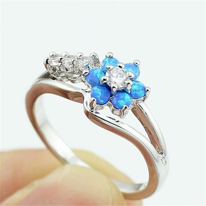 Women Ring Round Cut Shiny Ring Jewelry for Dating Image 6