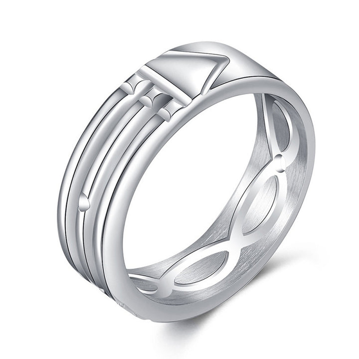 Men Ring Simple Bright Fashion Jewelry for Banquet Image 1