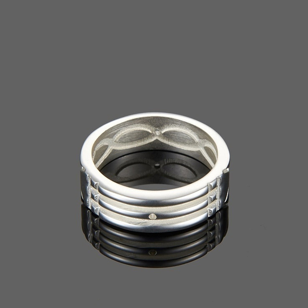 Men Ring Simple Bright Fashion Jewelry for Banquet Image 7