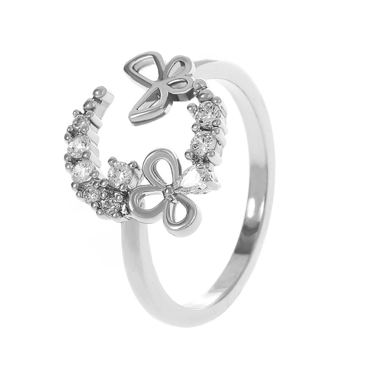 Knuckle Ring Cubic Zirconia Open Ring Jewelry Accessory Image 3