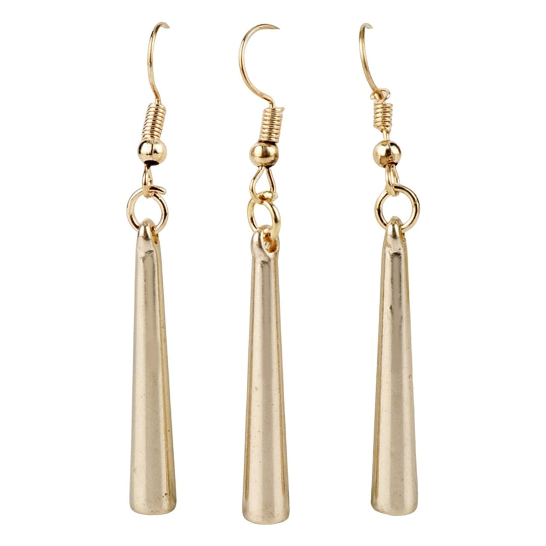 Women Hanging Earrings Solid Color Simple Alloy Long-lasting Lady Hook Earrings Female Jewelry Image 6