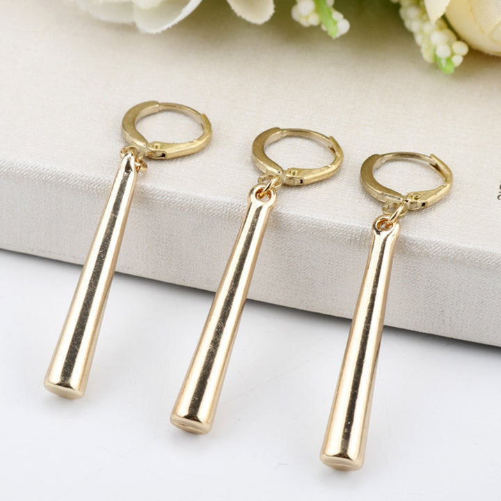 Women Hanging Earrings Solid Color Simple Alloy Long-lasting Lady Hook Earrings Female Jewelry Image 7