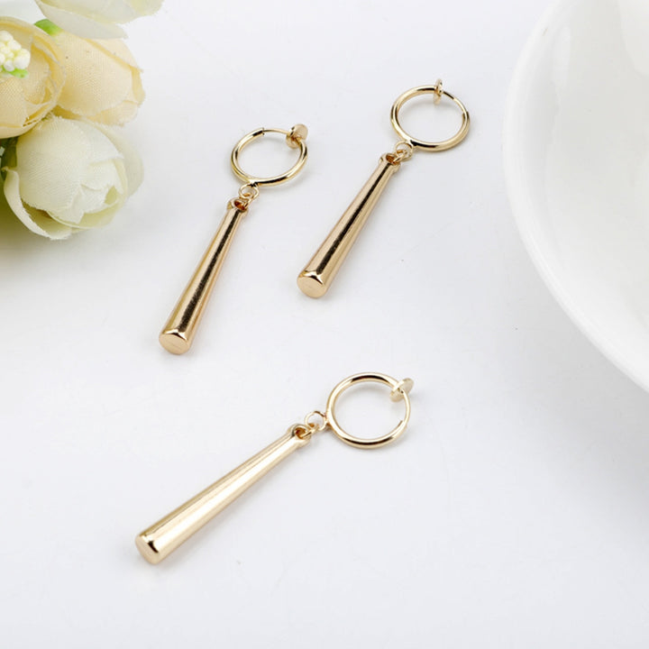 Women Hanging Earrings Solid Color Simple Alloy Long-lasting Lady Hook Earrings Female Jewelry Image 8