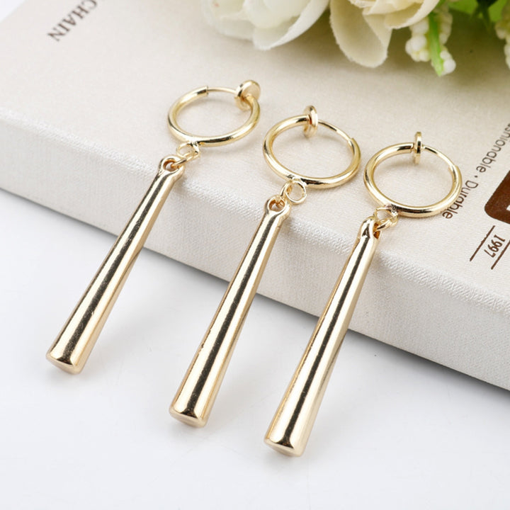 Women Hanging Earrings Solid Color Simple Alloy Long-lasting Lady Hook Earrings Female Jewelry Image 11