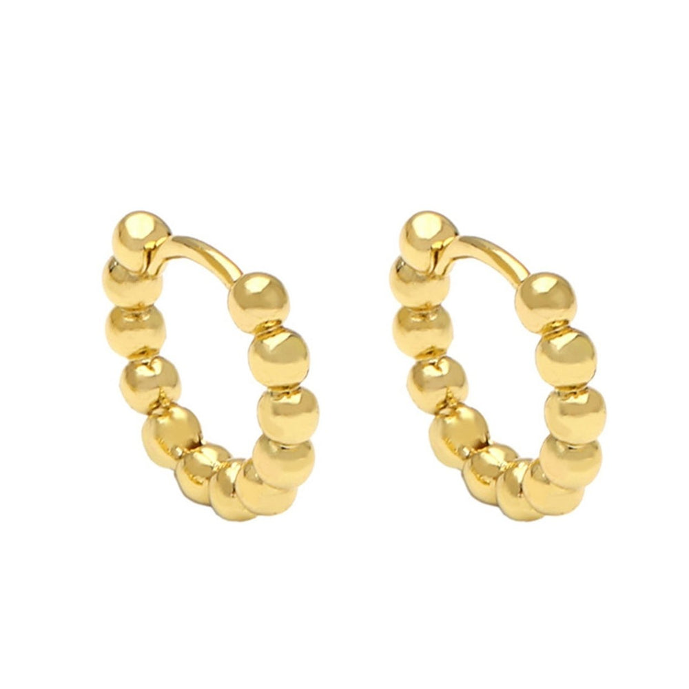 1 Pair Huggie Earrings Women Earrings for Shopping Image 2
