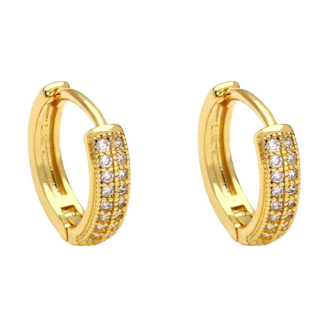 1 Pair Huggie Earrings Women Earrings for Shopping Image 3