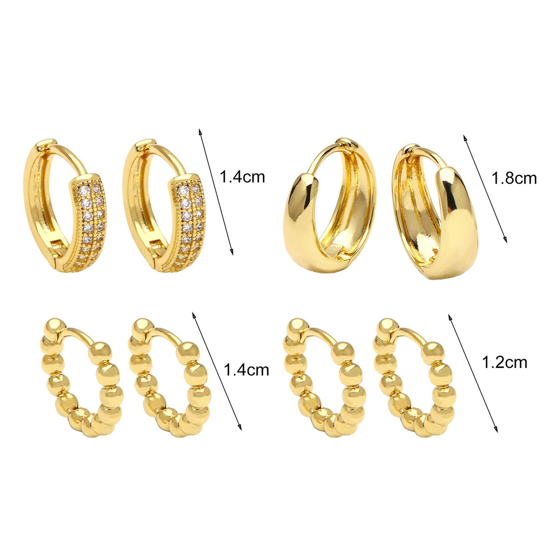 1 Pair Huggie Earrings Women Earrings for Shopping Image 8