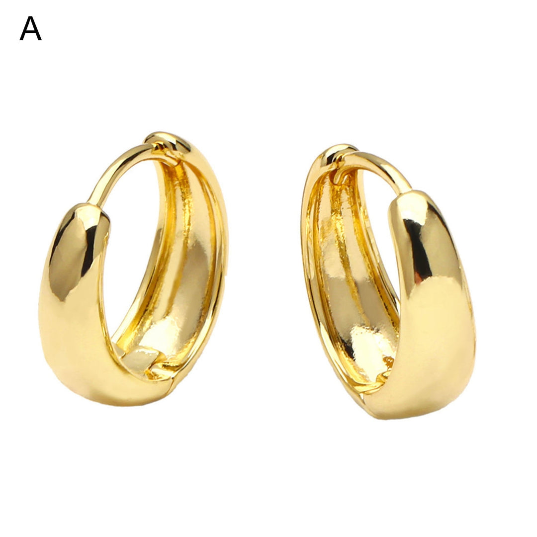 1 Pair Huggie Earrings Women Earrings for Shopping Image 11