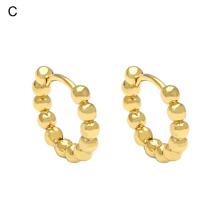 1 Pair Huggie Earrings Women Earrings for Shopping Image 12