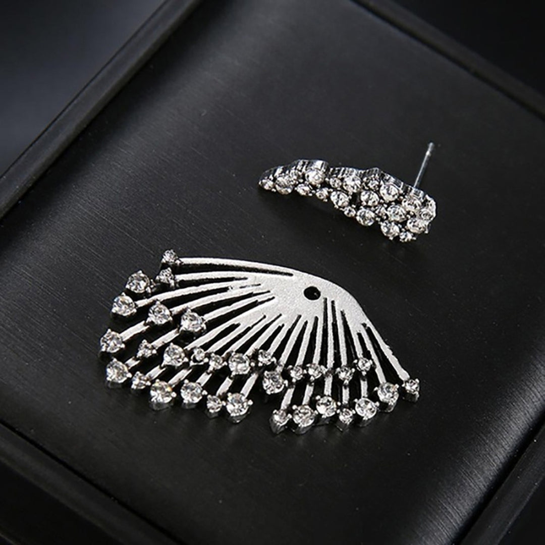 1Pc Ear Studs Retro Asymmetrical Jewelry for Daily Wear Image 2