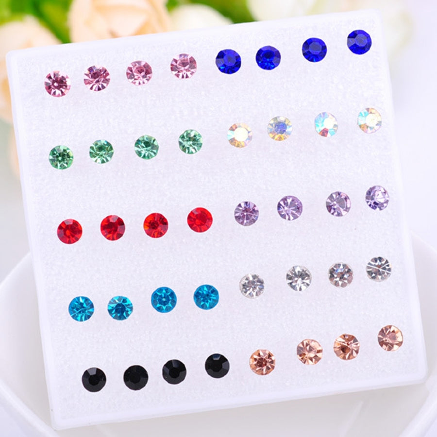 20 Pairs Women Ear Studs Earrings Set for Daily Wear Image 1