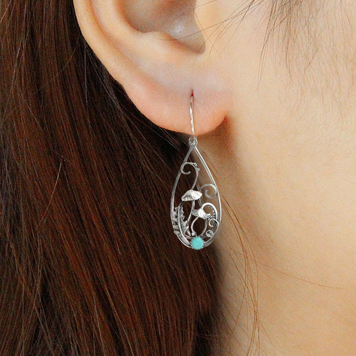 1 Pair Dangle Earrings Retro Jewelry for Daily Wear Image 2