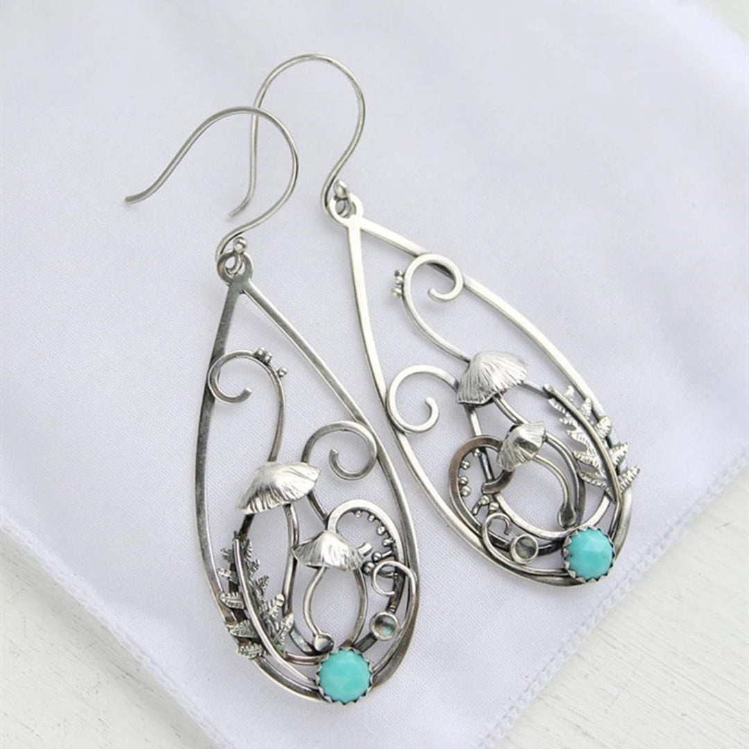1 Pair Dangle Earrings Retro Jewelry for Daily Wear Image 4