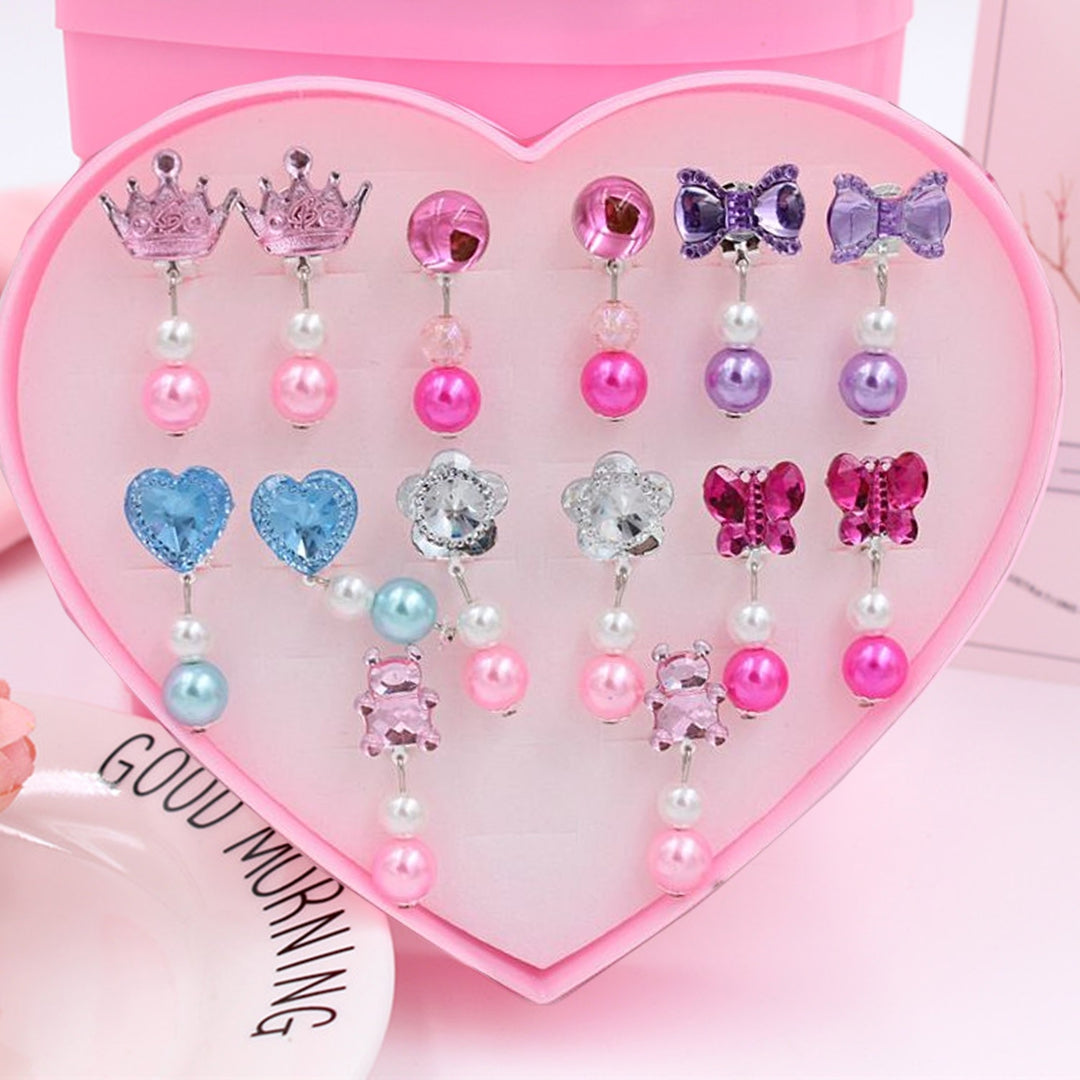 7Pairs/Box Faux Pearls Earrings Jewelry Accessories Image 3